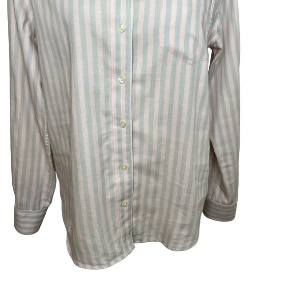 Corridor NYC RARE Women's Striped Button Down Shirt Size Medium A1-31 - Picture 3 of 8